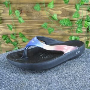 OOFOS Women's Sandals - Black and Multicolor